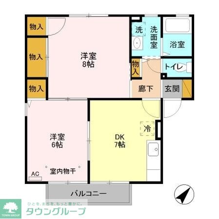 オリゾン Aの物件間取画像